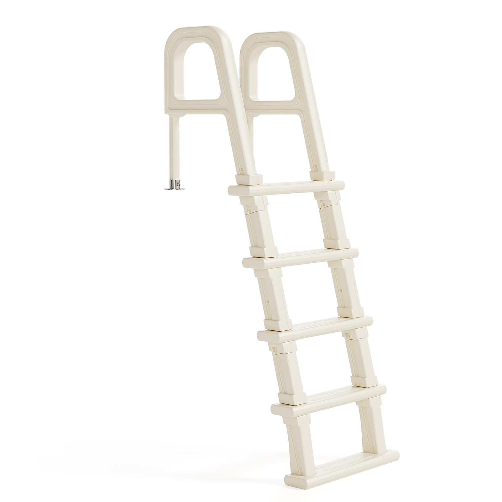 5 Step Ladder with Handrails of 300 lbs Capacity for 44in Outdoor Swimming Pool