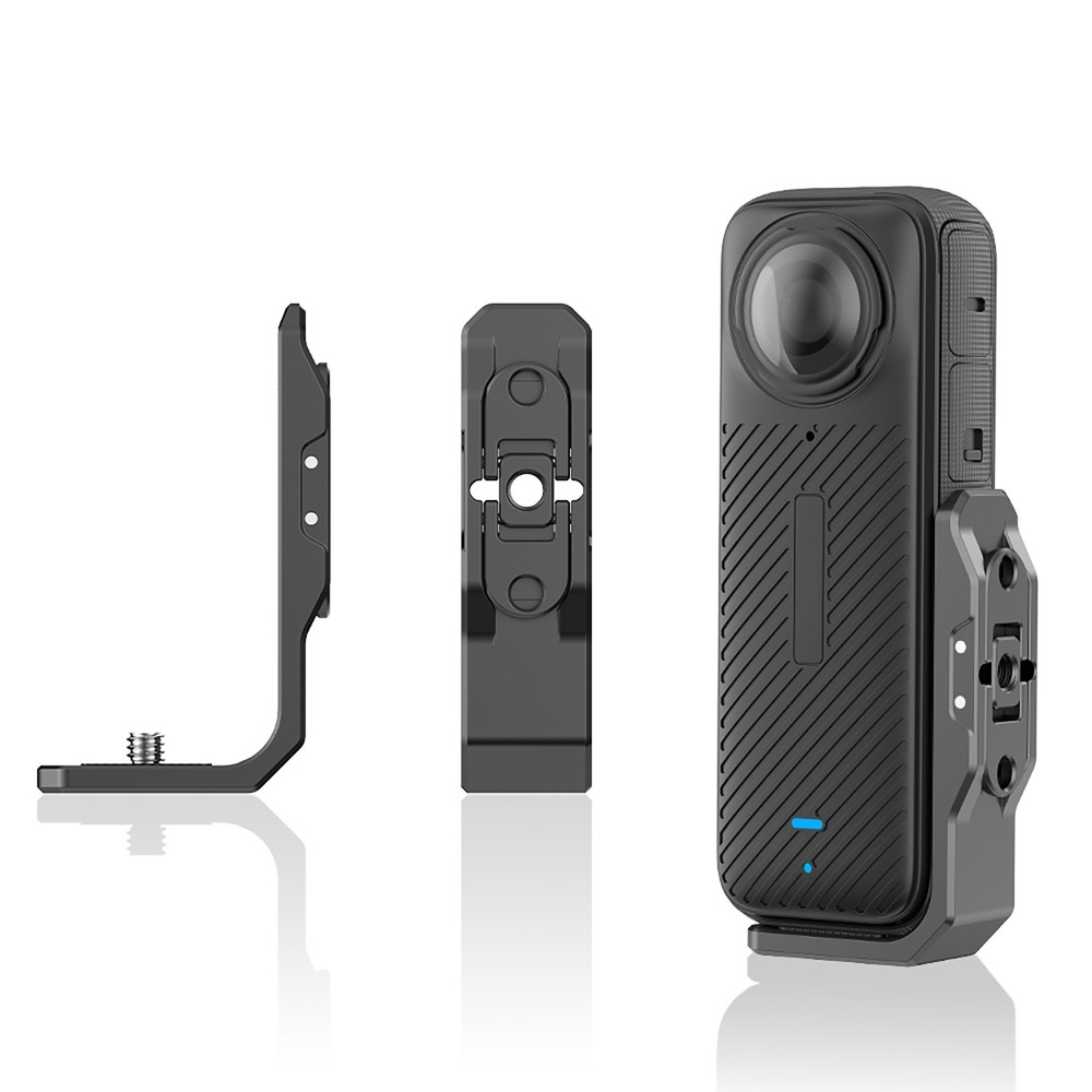 For Insta360 X4 Metal Bracket Adapter Horizontal Shooting Shockproof Bracket