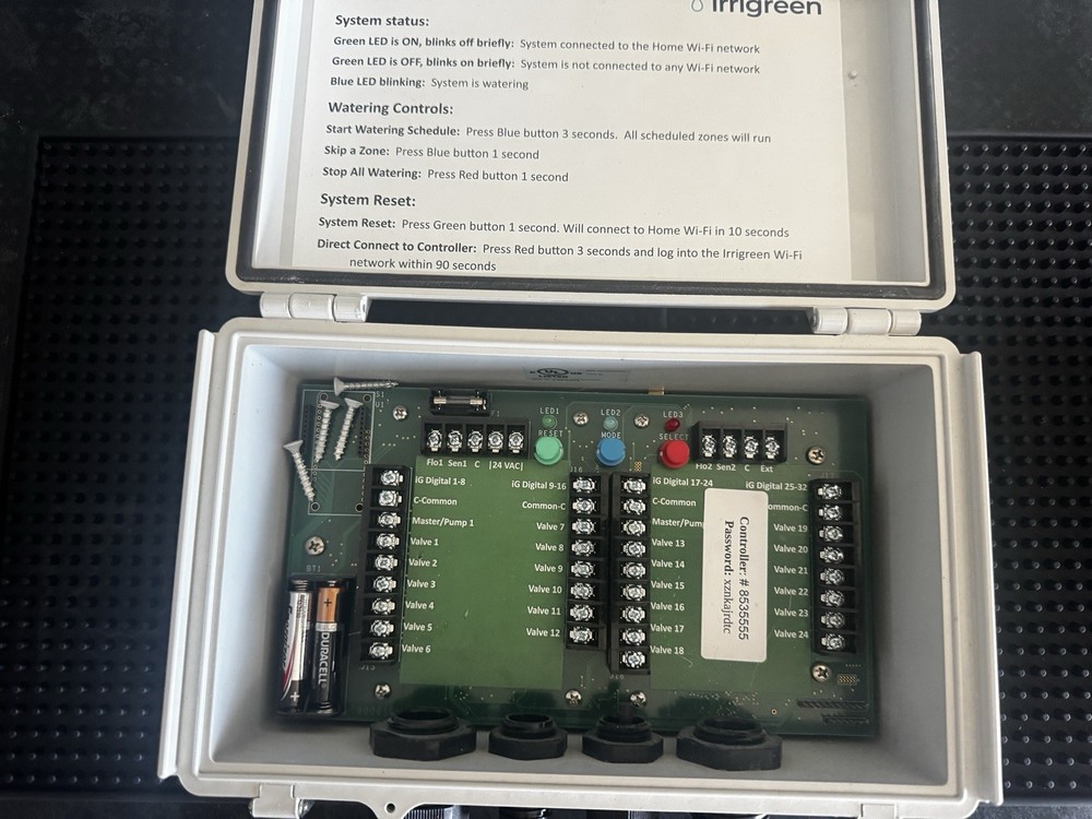 Irrigreen IG2 Pro Sprinkler Controller 24 Valve