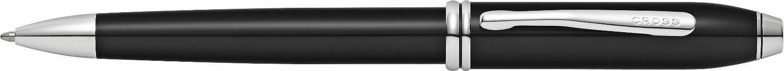 CROSS TOWNSEND BLACK BALL PEN WITH RHODIUM-PLATED APPOINTMENTS (AT0042-4)