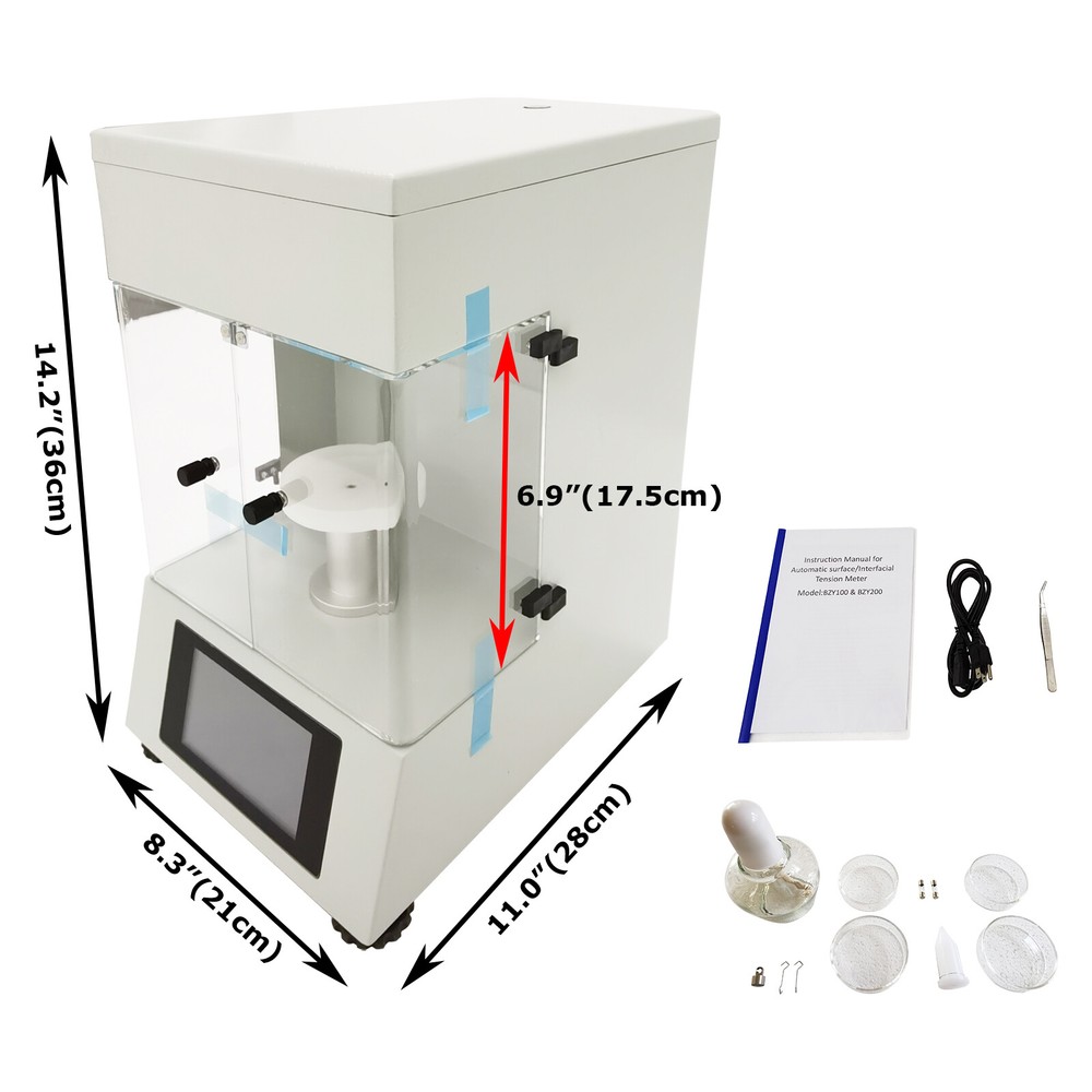 Automatic Liquid Surface/Interfacial Tensiometer 110V 0-1000mN/m Range