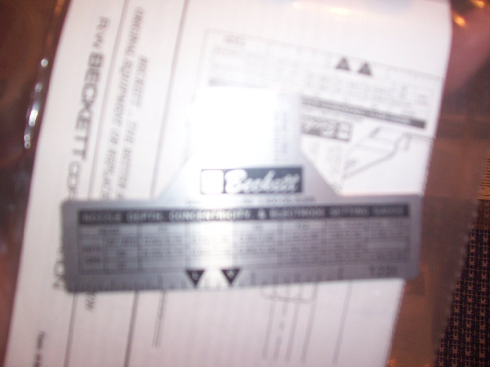 Beckett T231Multipurpose Gauge For Nozzle Assembly And Electrode Setting