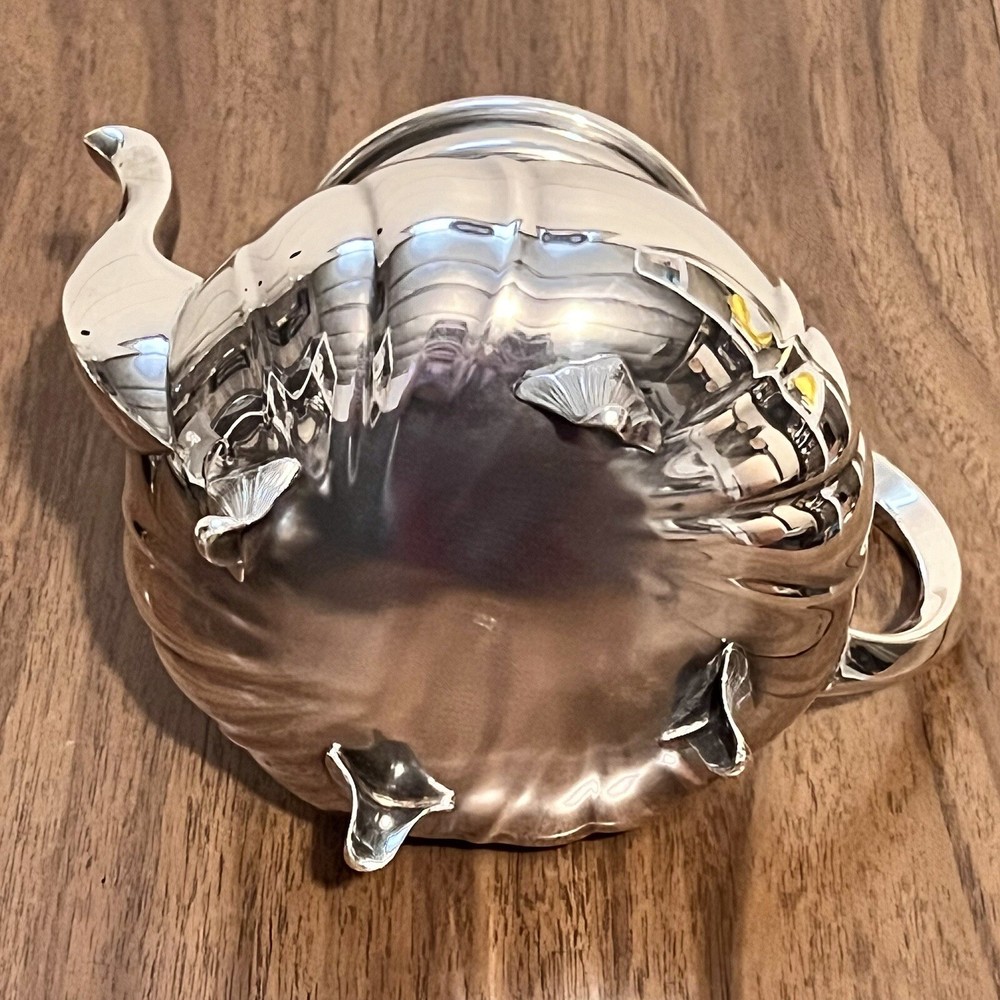 WMF Silver plate Coffee Tea Set 5pc with Tray 18in Swirl Pattern Germany