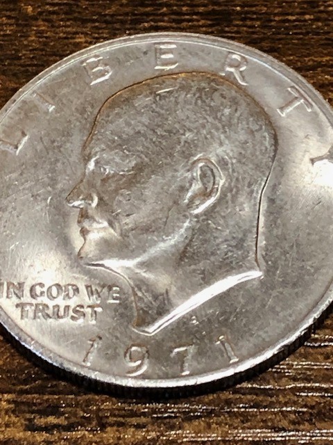 1971-D $1 "Freindly Eagle" Peg Leg Eisenhower Dollar