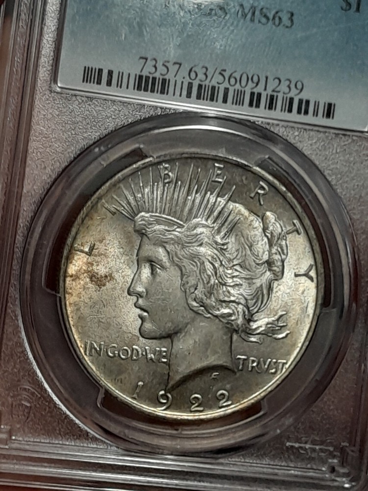 1922 Peace Silver Dollar MS63 PCGS
