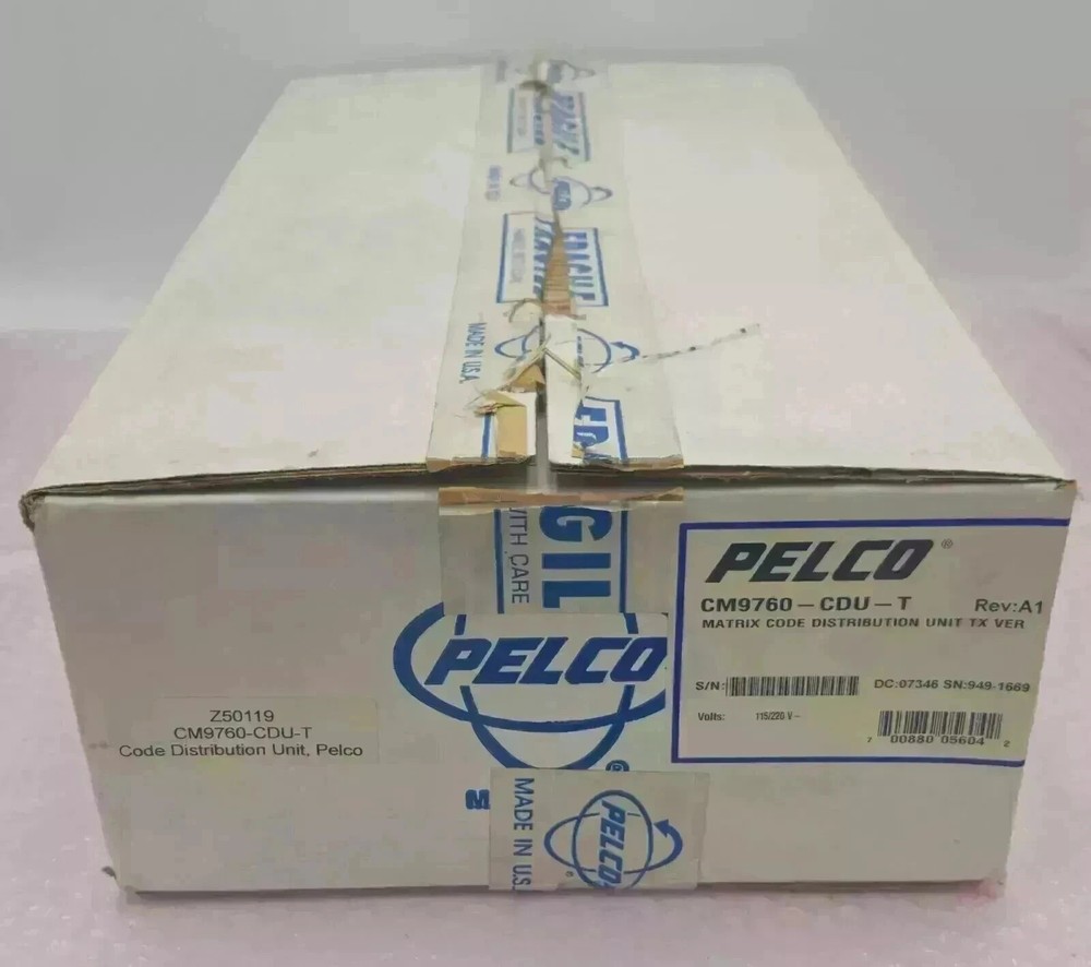 Pelco CM9760-CDU-T Matrix Code Distribution Unit NEW-OPEN BOX