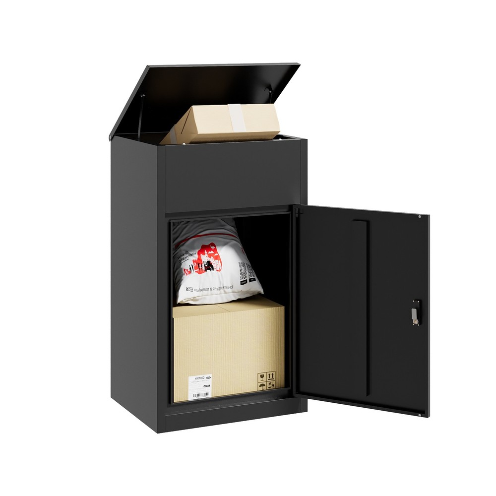 Secure Parcel Drop Box-Extra Large, Weatherproof Steel with Code Lock Easy Setup
