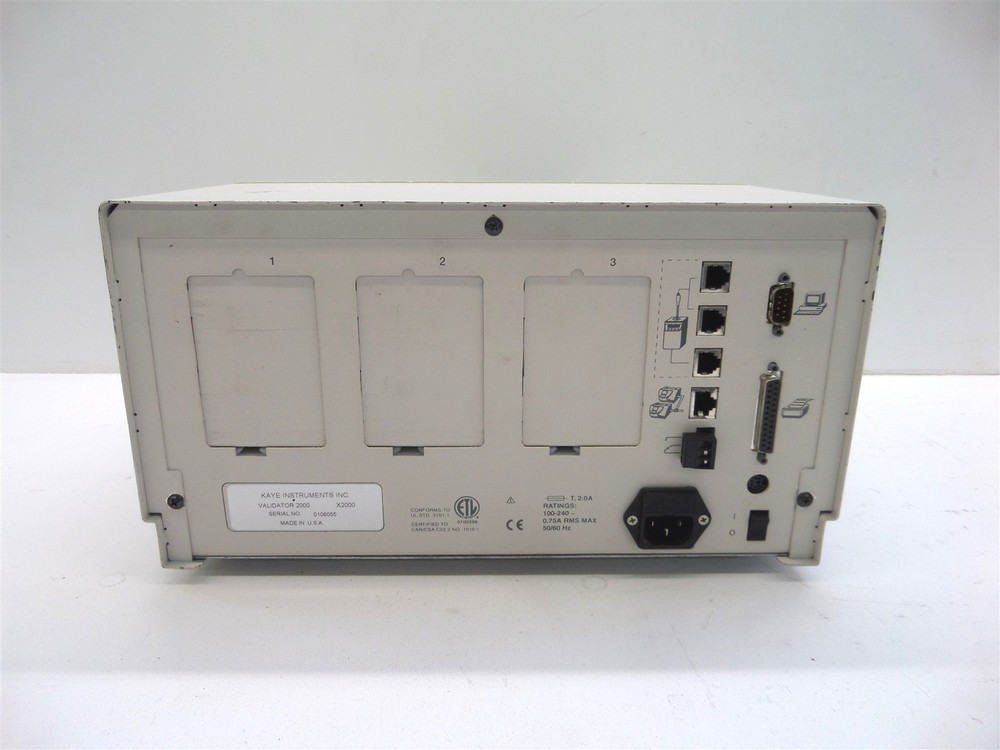 Kaye Validator 2000 Thermal Validation System w/ 3 Sensor Input Modules