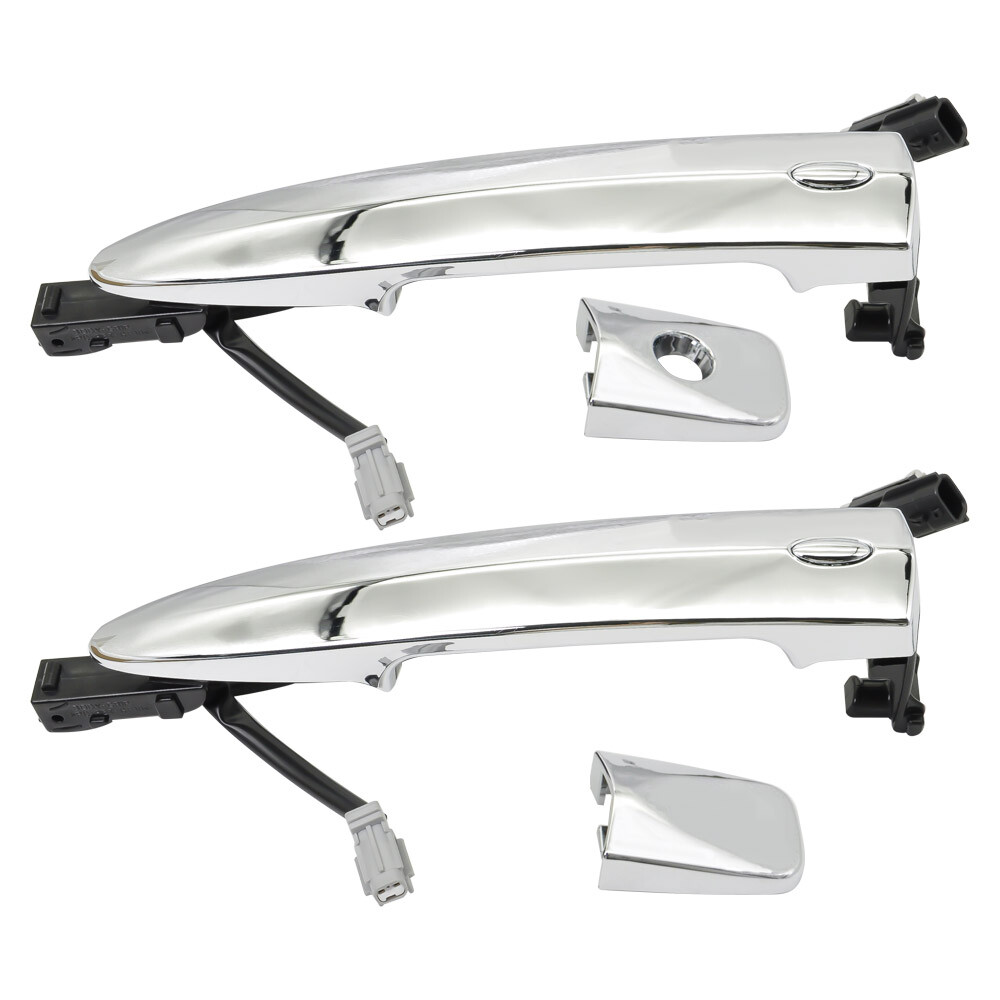 2X Front LH&RH Outside Door Handle Chrome For 2013-2018 Nissan Sentra S SL SR SV