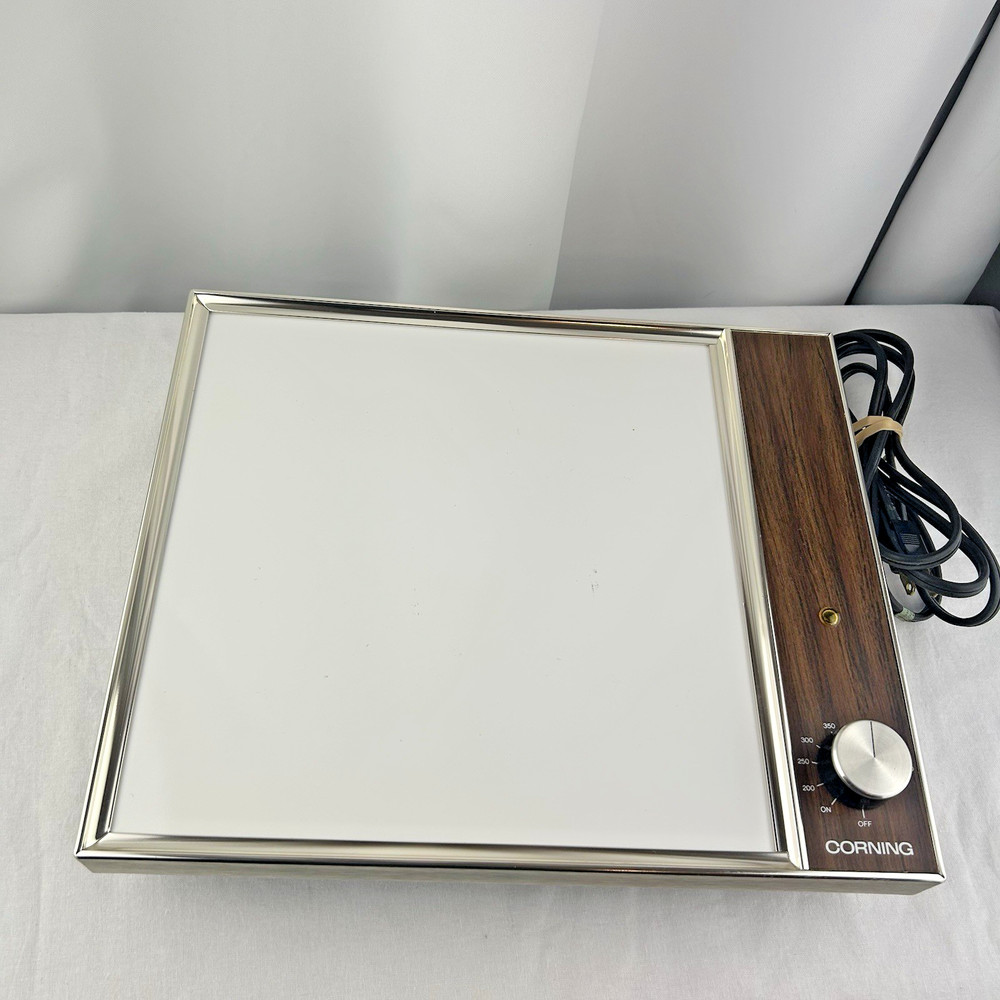 Corning The Electromatics Table Range Warming Plate Model E-1310 Vintage 1976