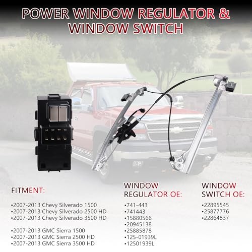 Front Right Passenger Side Power Window Regulator with Motor