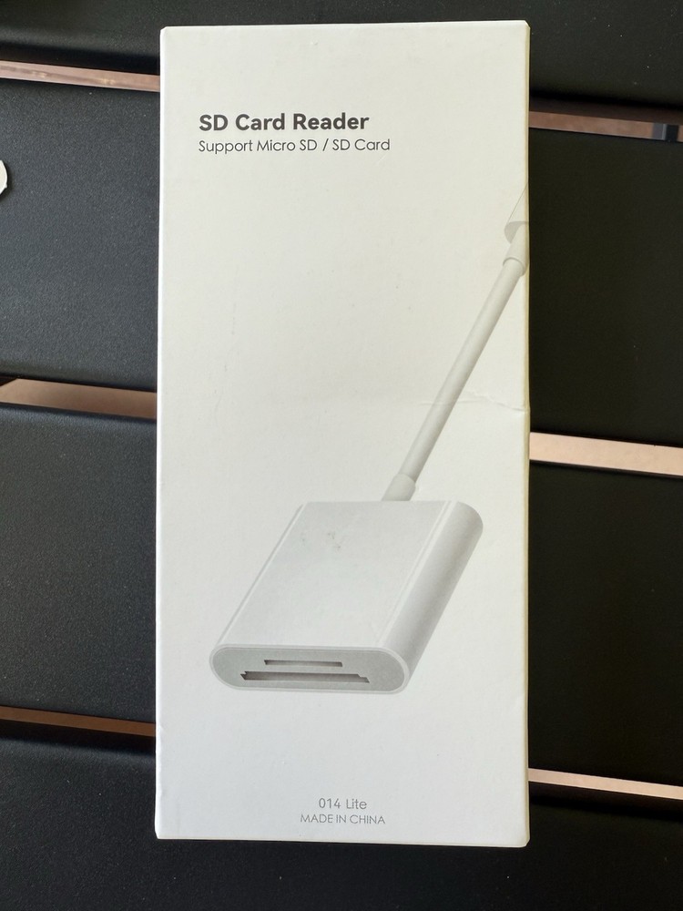 SD Card Reader for iPhone iPad, &USB-C Dual Connector, Support SD/MicroSD Cards