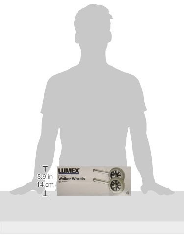 Lumex 5" Fixed Walker Wheels Replacement Rollator Accessories Universal