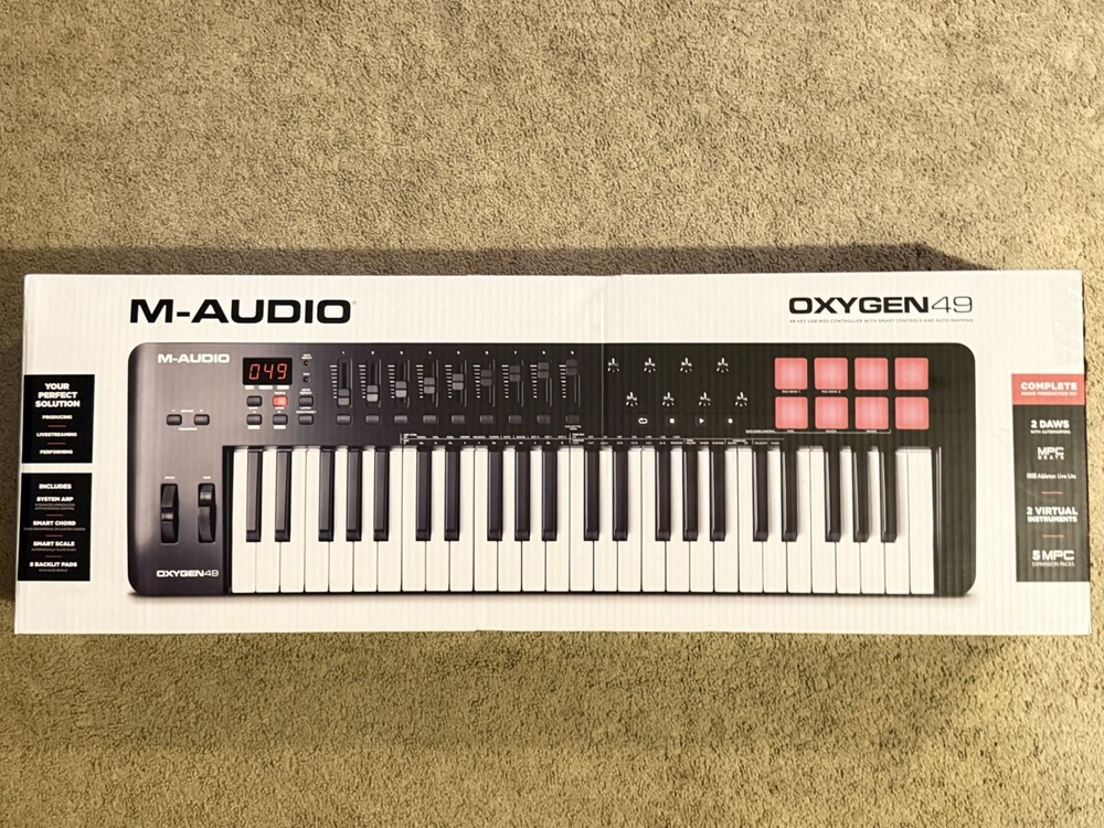 M-Audio Oxygen 49-Key Midi Keyboard Controller w/ Beat Pad