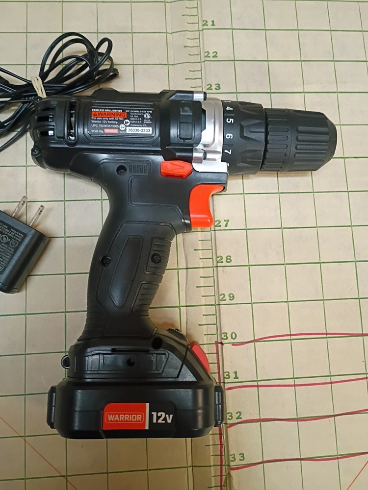 WARRIOR 12V LITHIUM Cordless 3/8 In. Drill/Driver