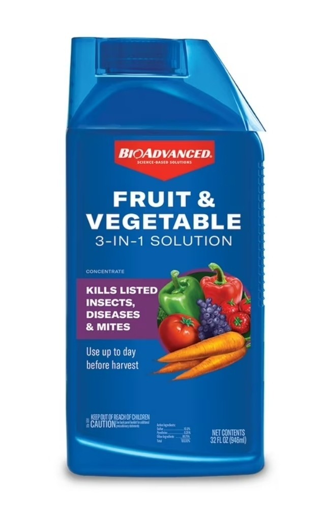 BioAdvanced Fruit & Vegetable 3in 1 Solution - Kills Insects &Mites