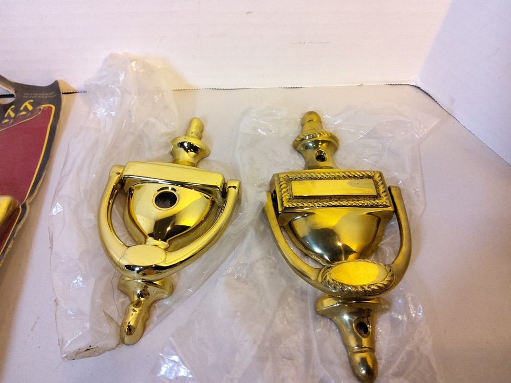 4 solid brass door knockers NEW