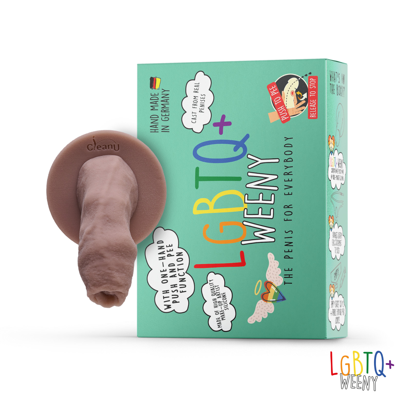 LGBTQ+ Weeny - "Light Ivory" - FTM STP Silicone Packer CleanU Screeny Weeny