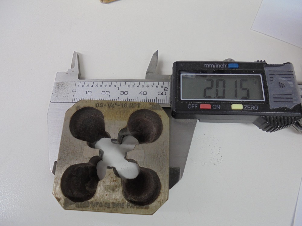 REED CHIP EJECTING 2 X 2 DIE 1/4"