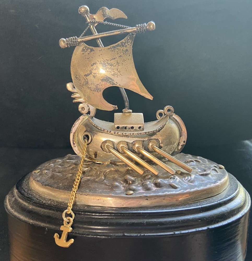 Sterling Silver Ship Figurine