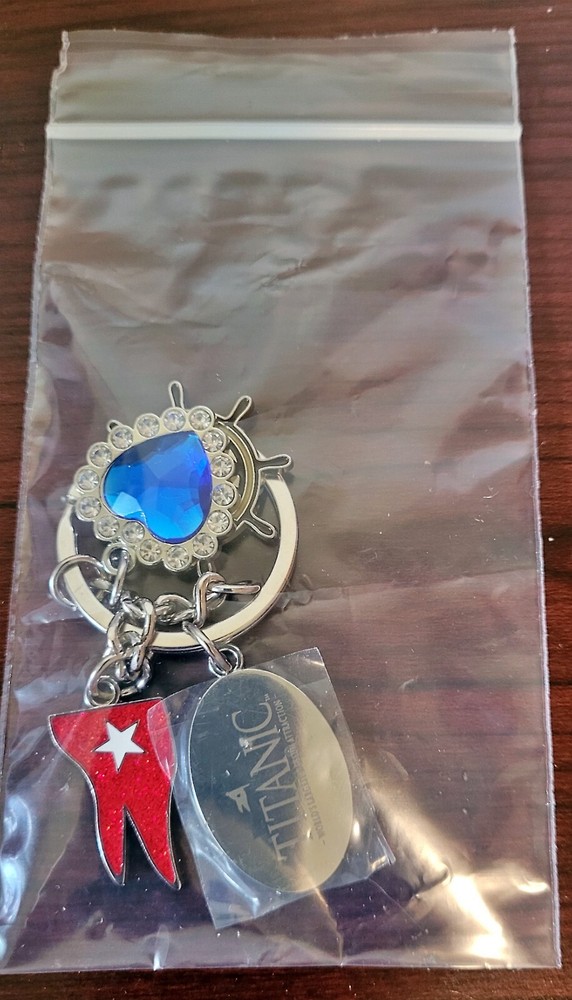 RMS Titanic Charm Keychain
