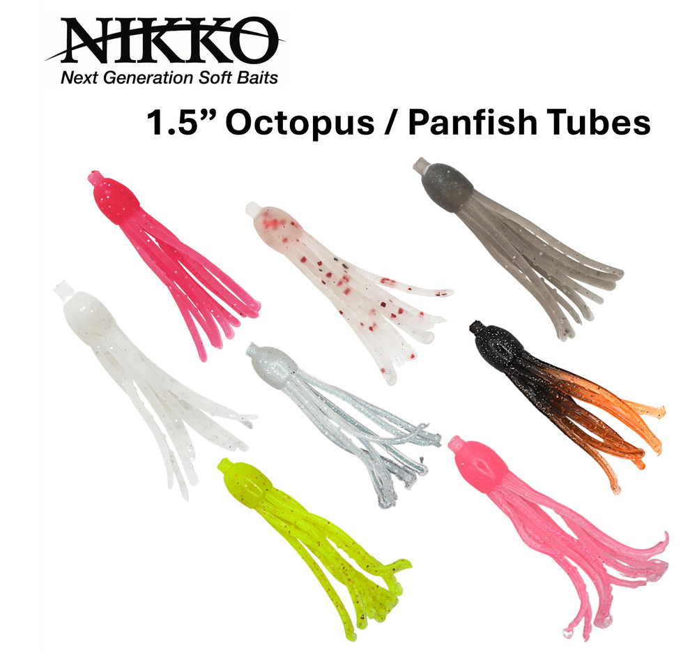 NIKKO 1.5" Octopus / Panfish & Trout Tubes