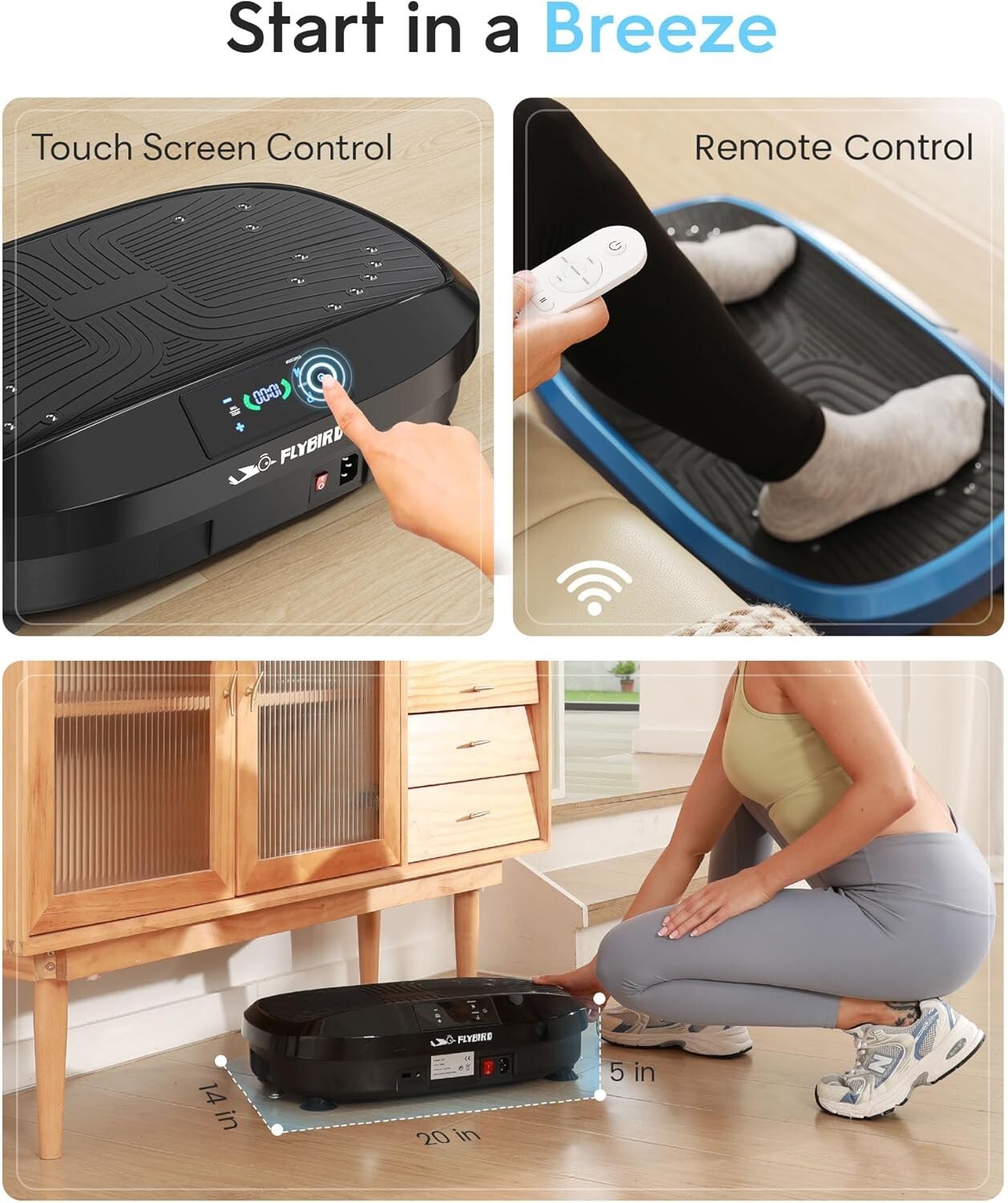 Vibration Plate-4D & Oscillation Two Types Vibration Platform Whole Body Workout