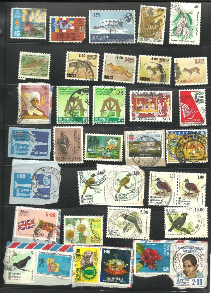 Small Sri Lanka stamp collection