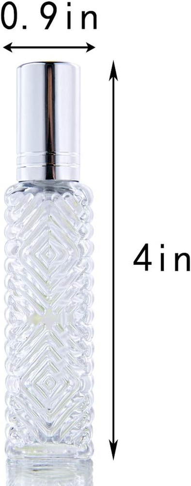 12Pcs Perfume Bottles Empty Clear Glass Atomizer Spray Bottles Empty Refillable