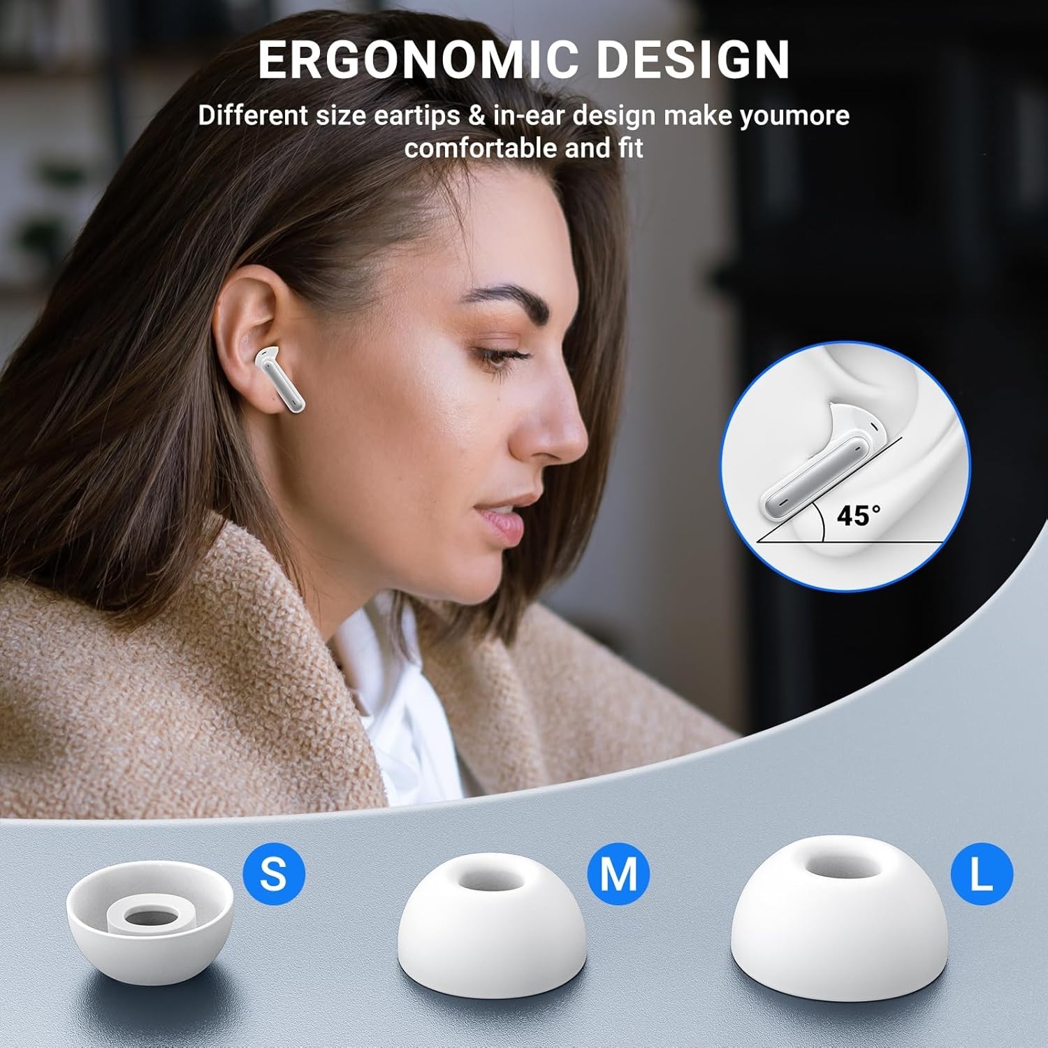 2025 Wireless Bluetooth 5.4 Earbuds Headphones For iPhone Samsung Galaxy Android