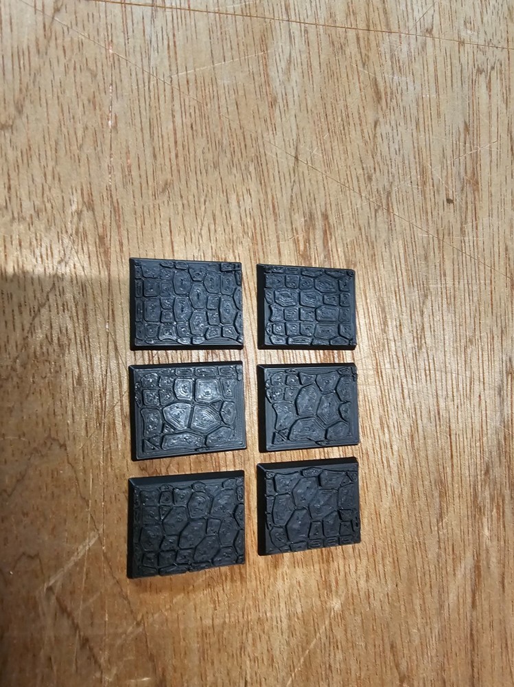 Cobblestone bases.