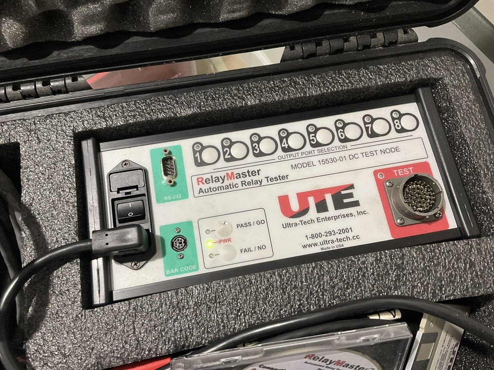 UTE Relay Master Automatic Relay Tester 15530-01 DC TEST NODE