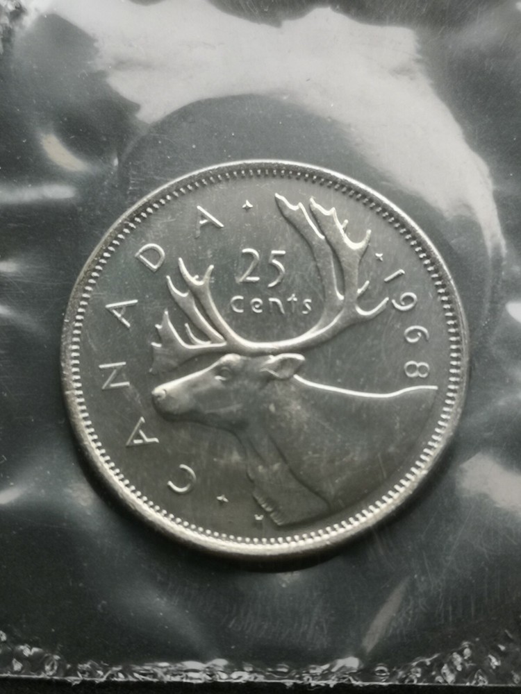 *** CANADA  25  CENTS  1968 ***  SEALED  PROOF  LIKE  ***