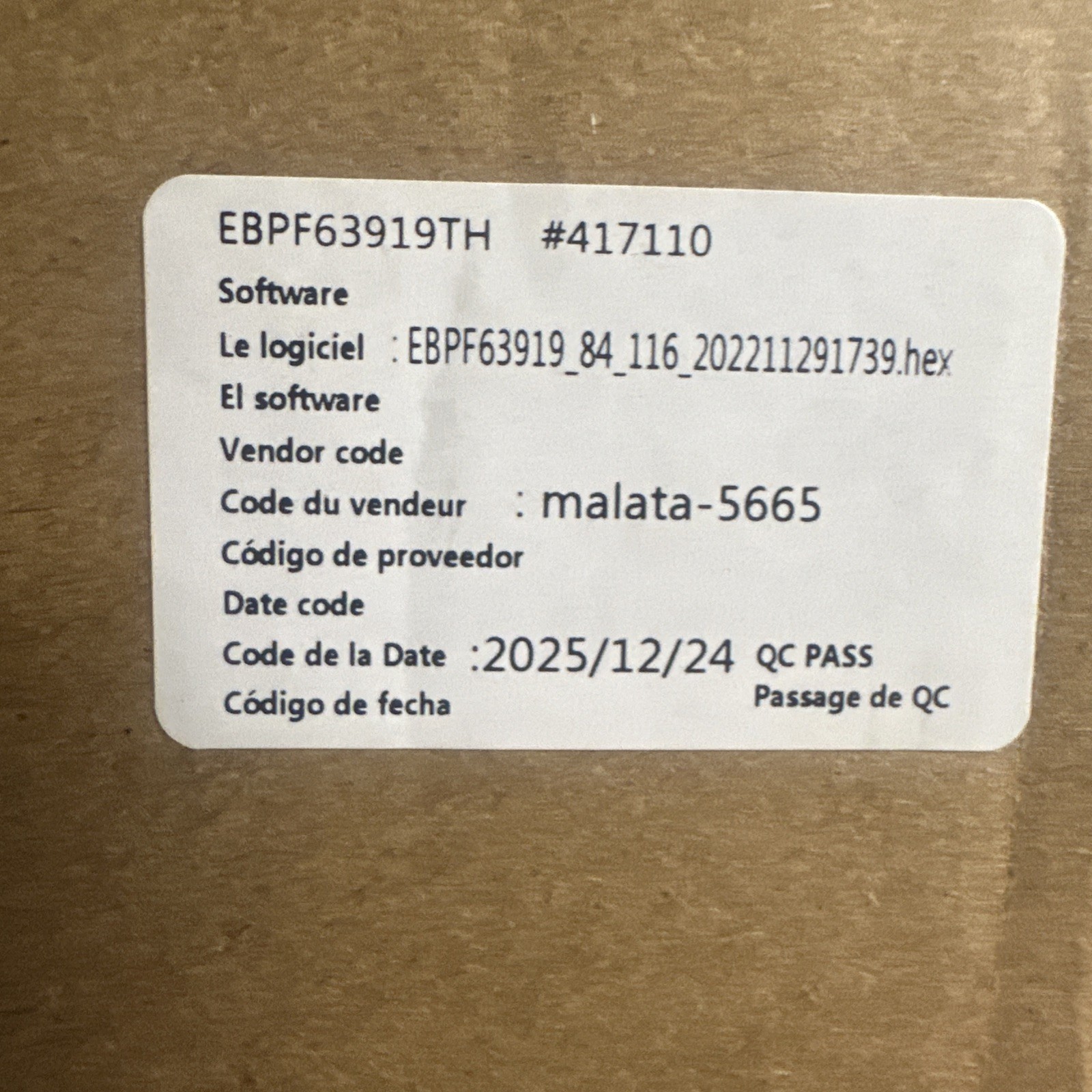 BRAND NEW Proform / Nordictrack EBPF63919TH 417110 417442 Bike Display Console