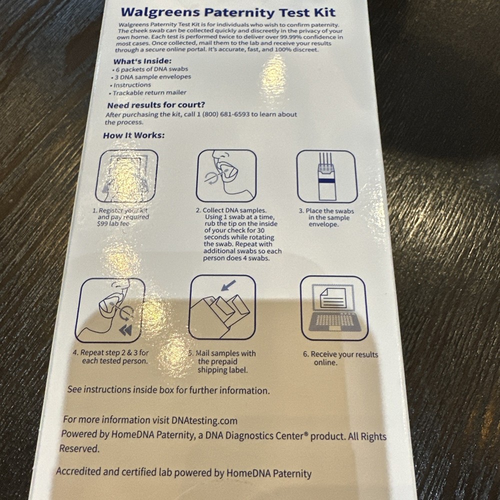 Walgreens At Home Paternity Test Kit