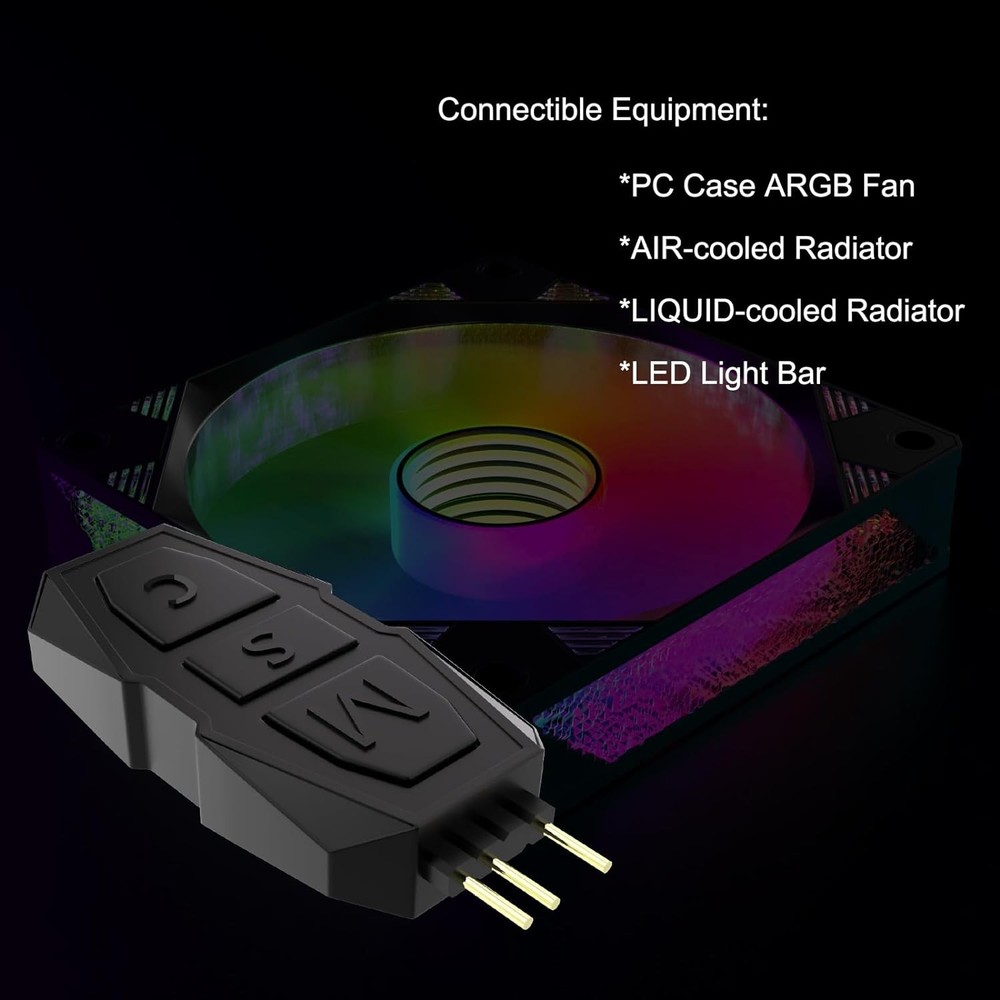 DS Mini ARGB PC Fans Controller Kit with One-to-One Matching Function for Comput