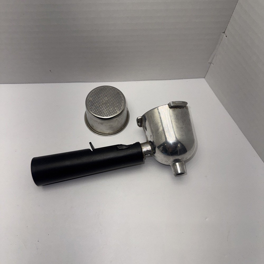 Mr Coffee Espresso Maker Portafilter 2 PC Replacement Handle Basket BVMC-ECM260