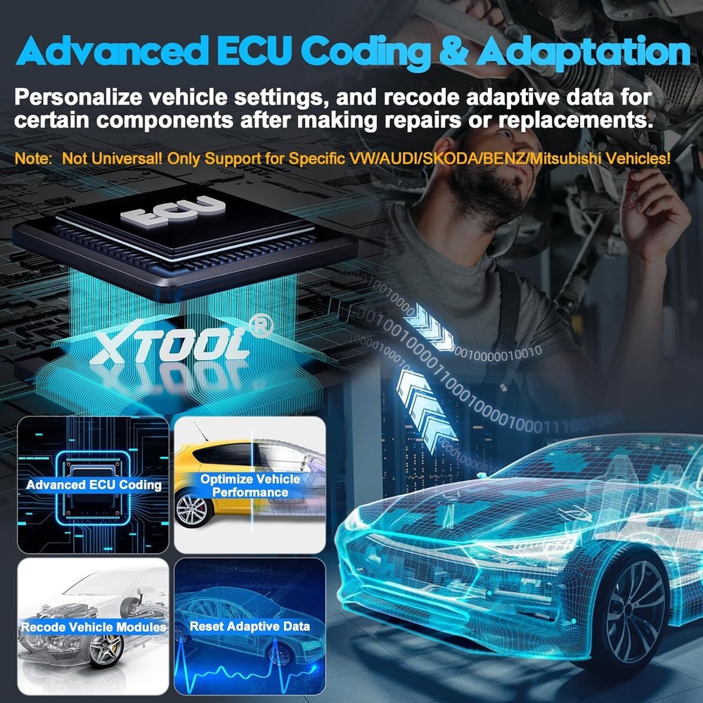 XTOOL D7W WIFI Wireless Auto Diagnostic Scan Tool Full System E.CU Coding DoIP