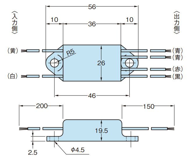 REISSMANN rectifier A400-D180 6-wire half-wave rectifier
