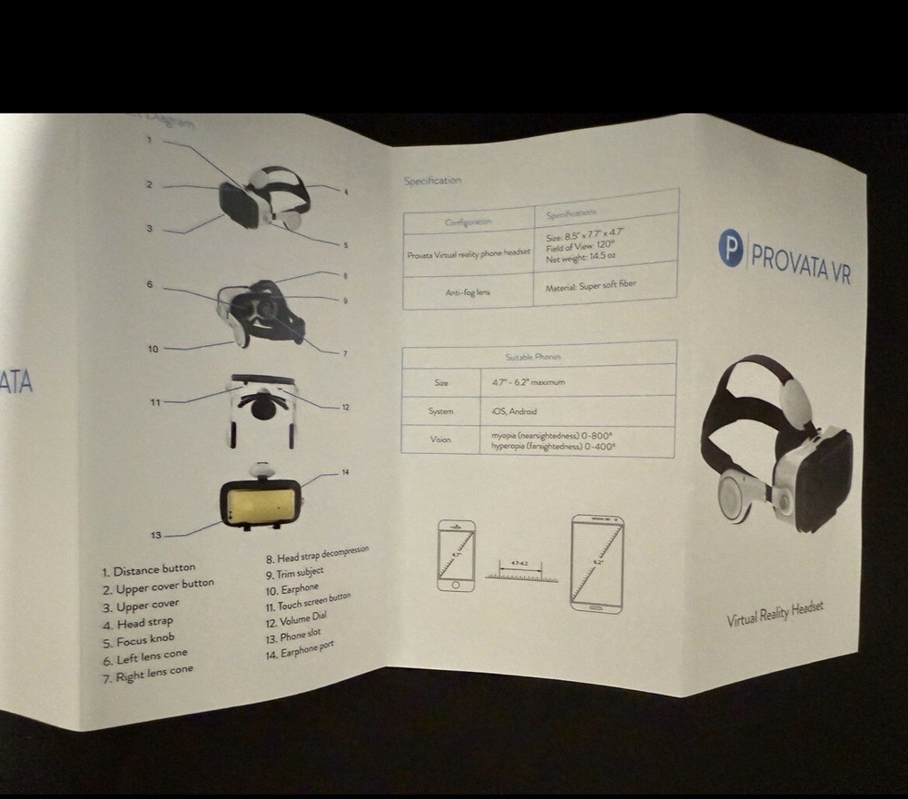 Provata Virtual Reality Phone Headset