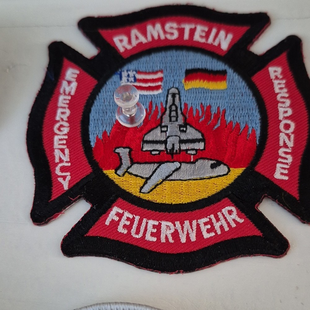 Ramstein Feuerwehr Emergency Response Patch Firefighting & Rescue Theme