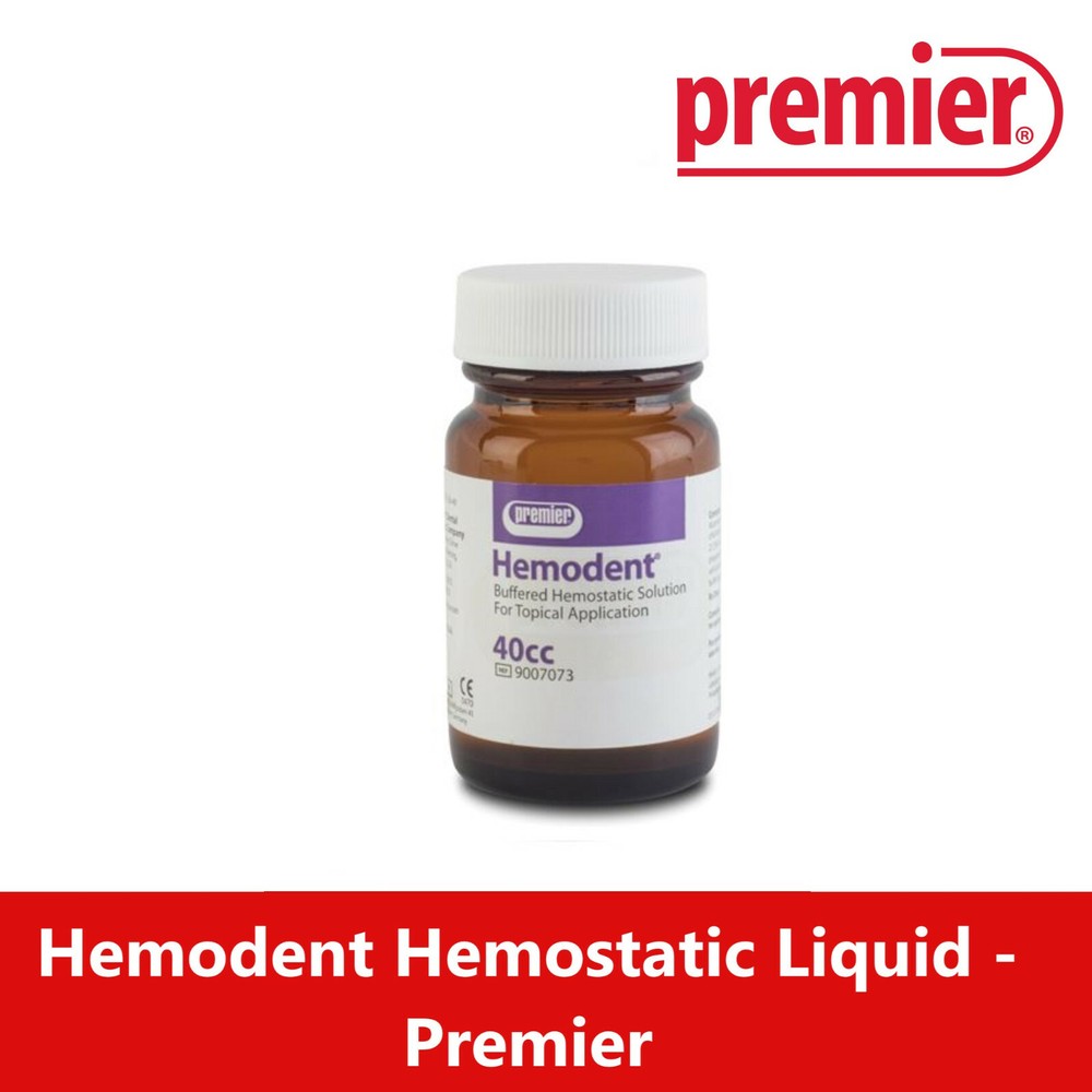 Dental Premier Hemodent 10 cc Buffered Hemostatic Solution 4 Topical Application