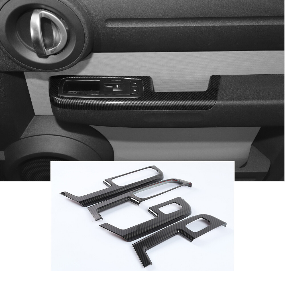 Window Lift Switch Button Adjust Panel Cover Trim For Dodge Nitro 2007-12 Carbon