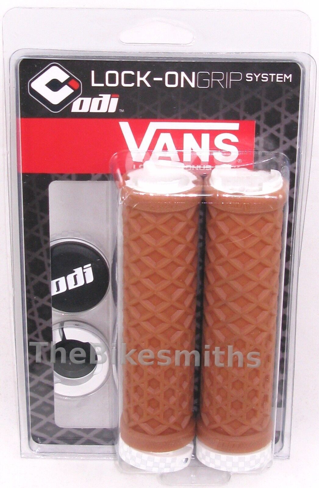 ODI Vans Lock On Grips BMX MTB Hybrid Bike No Flange Black C.Brown Red White Gum