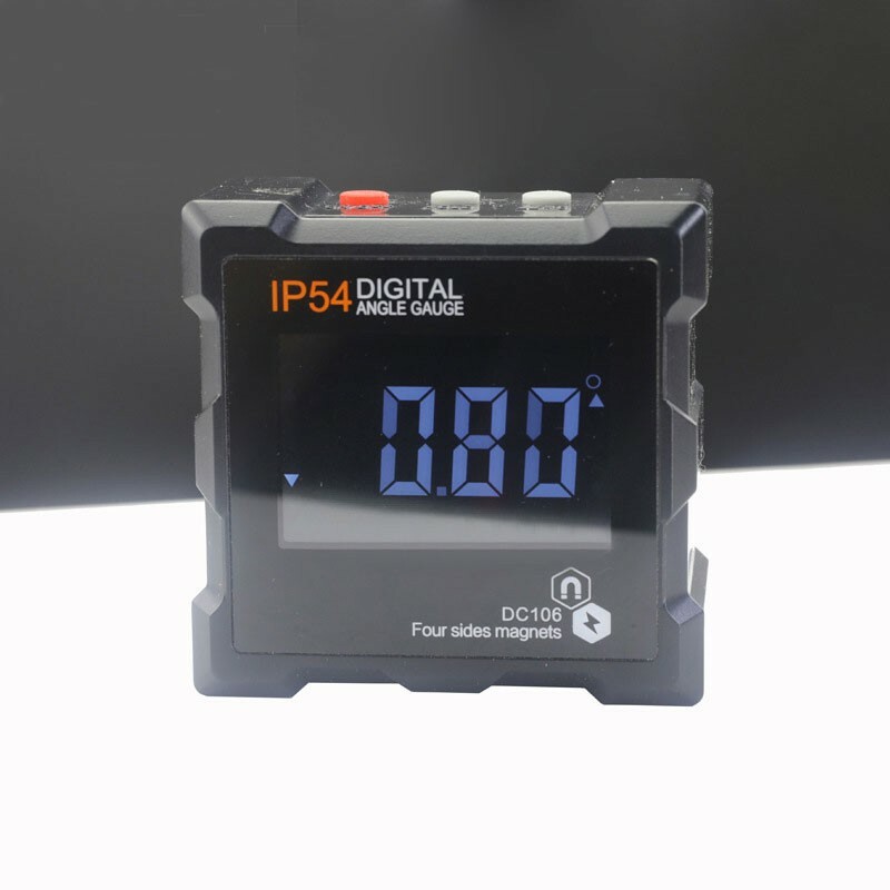 IP54 Goniometer Digital Angle Ruler 4 Sides Magnetic Protractor Angle Gauge