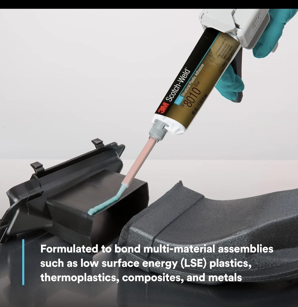 3M Scotch-Weld Structural Plastic Adhesive DP8010, Blue, Extremely Strong