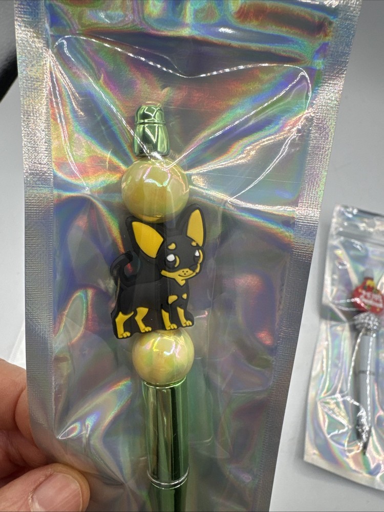 4 miscellaneous beaded pens set Cute