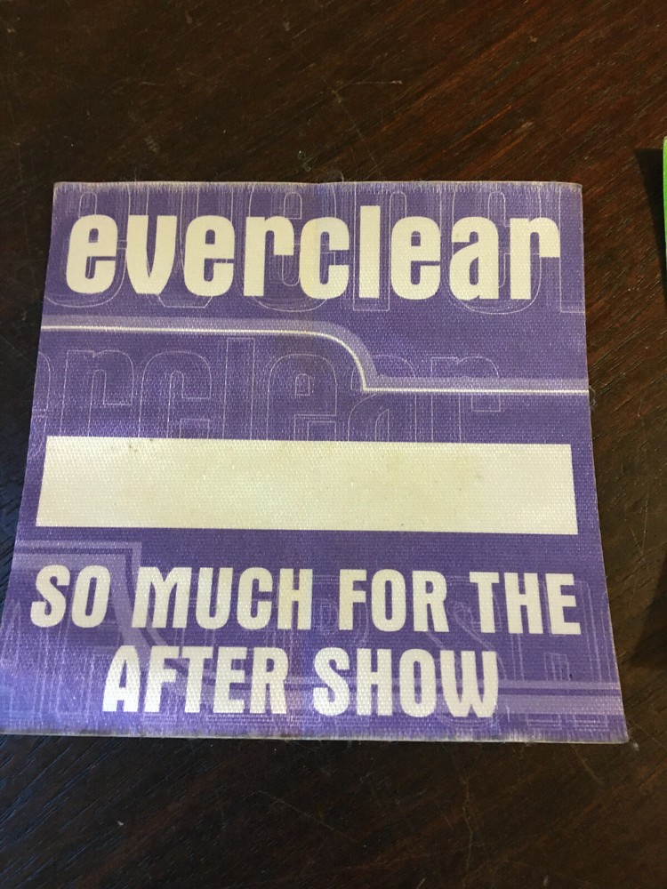 Everclear Back Stage Pass, set of 2, Unused, So Much for After the Show