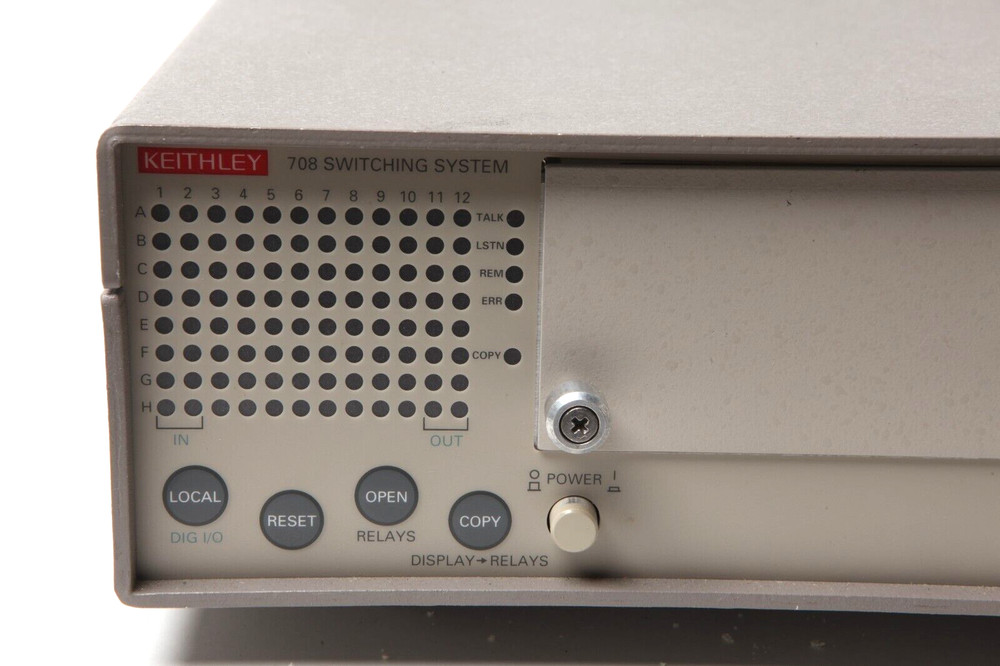 Keithley 708A Switching System Mainframe w/ 7075 multiplexer 8 1x12