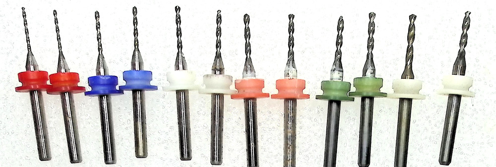 Set Tungsten Carbide PCB Drill Bits.035 .045 .053 .059 .065 ,073" ,88 1.14 1.35